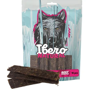 Pamlsek pro psa Ibero Cold Meat Snacks Beef Stripes - 15ks
