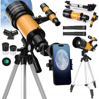 ASTRONOMICKÝ TELESKOP EDUKAČNÍ LUNETA SE STATIVEM 70/300MM