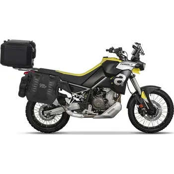 Zavazadlo na motocykl SHAD TERRA TR40 a černého hliníkového 37L topcase, včetně montážní sady Aprilia Tuareg 660