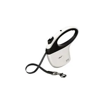 Vodítko pro psa Vodítko FLEXI One For All pásek bílá/černá S - 5m / 15kg