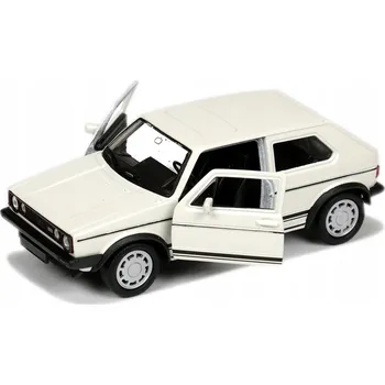 autíčko VOLKSWAGEN GOLF I GTI MODEL KOVOVÝ WELLY 1:34-39 BÍLÝ