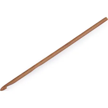 Nástroj na niť a příze Bambusový háček na háčkování vel. 3; 4; 4,5; 5; 5,5, střední, 5 (4,5 mm) bambus tmavý