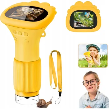 PŘENOSNÝ MIKROSKOP PRO DĚTI PRO POZOROVÁNÍ MIKROSVĚTA V TERÉNU