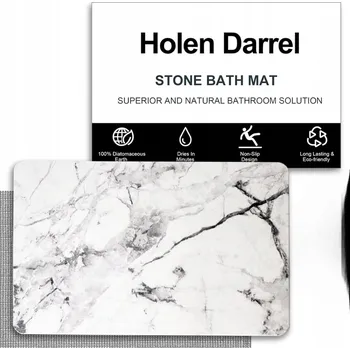 Koupelnová předložka KOUPELNOVÁ PŘEDLOŽKA DO KOUPELNY HOLEN DARREL KAMENNÁ 59X39 CM SAVÁ