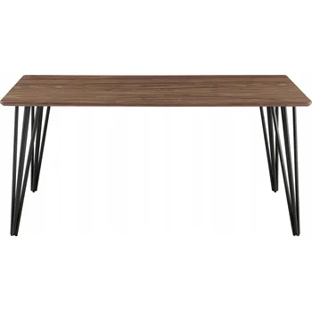 Jídelní stůl Industriální jídelní stůl ze dřeva Lisbon Čokoládový / 160 cm