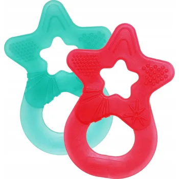 DENTISTAR Kousátko Pro Miminka 3m+ Sada 2 ks Měkké držátko