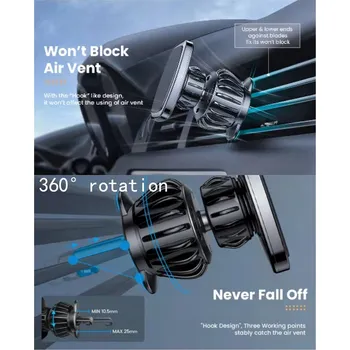 Minimalistický Magnetický Držák Telefonu do Mřížky Ventilace