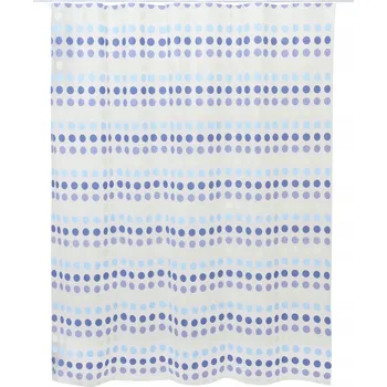 Prostěradlo ZÁVĚS DO KOUPELNY S KOLEČKY BASIC PUNTI 180x200 cm 8092