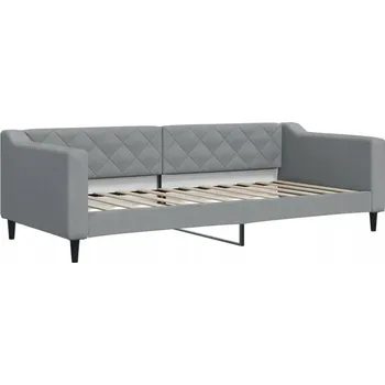 Pohovka Světle šedá pohovka s funkcí spaní 223 x 100 x 67 cm