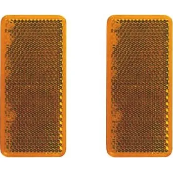 Sport DEMA Odrazka oranžová samolepiaca 95x38 mm, 2 ks