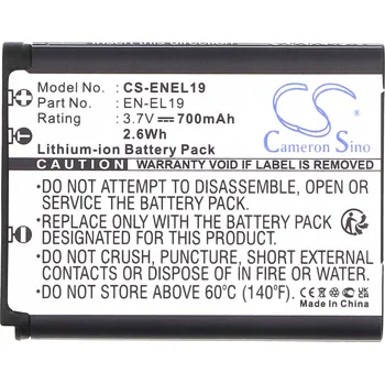Baterie k notebooku TECHTEK Baterie 700mAh kompatibilní s [NIKON] Coolpix S100, Coolpix S2500,
