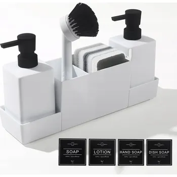 Dávkovač mýdla Ruční dávkovač mýdla stojící AJEUNGAIN 250 ml bílý