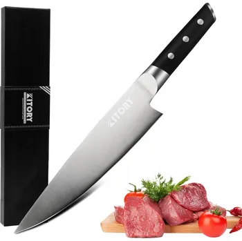 Kuchyňský nůž KITORY Kuchařský Nůž 20 cm, Německá Ocel, rukojeť Pakkaholz