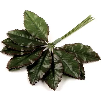 umělá květina Umělé listy růže na drátku