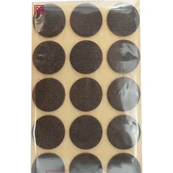 Podložka pod nábytek Filcová podložka samolepicí, hnědá, průměr 28 mm