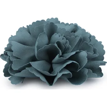 Textilní květ k našití a nalepení Ø10 cm, střední, 5 petrolejová