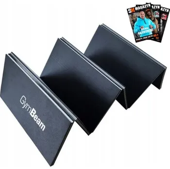 Skládací podložka na jógu GymBeam Tatami 180 cm x 60 cm černá