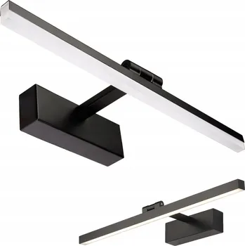 Nástěnné svítidlo Nástěnné Svítidlo do Koupelny Nad Zrcadlo LED 18W 60cm Černé 3000K