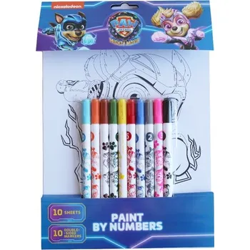 omalovánky Malování podle čísel Tlapkova patrola