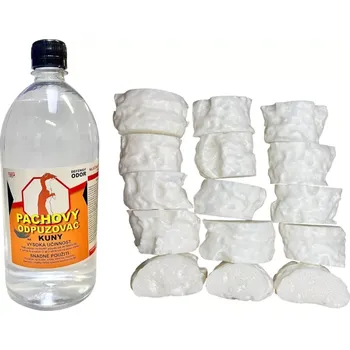 Odpuzovač zvířat Velká sada pachových ohradníků na kuny 1000 ml. (Pachový odpuzovač na kuny - velká sada 1000 ml včetně 15 ks nosičů Pacholek)