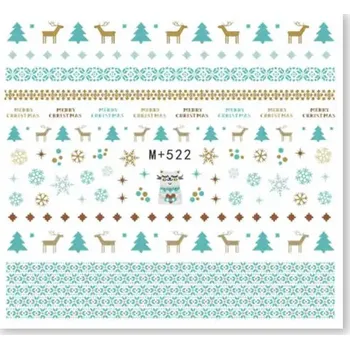 Zdobení - vodoobtisky č.003 - Vánoční s vločkami