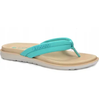Dámské pantofle INBLU SF-04 DÁMSKÉ JAPONKY NAZOUVÁKY LETNÍ PLÁŽOVÉ TEXTILNÍ tyrkysové 39