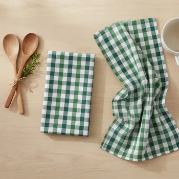 Utěrka UTĚRKA HADŘÍK KUCHYŇSKÝ ZELENÝ KOSTKOVANÝ VZOR