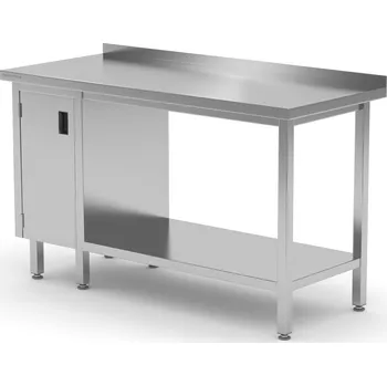 Jídelní stůl TECHNICA Nástěnný stůl se skříňkou s křídlovými dveřmi na levé straně a policí 1000x700x850 mm | TECHNICA, 127L1070