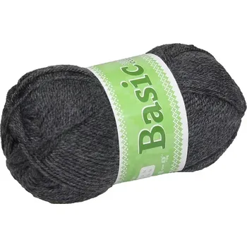 Příze Příze Basic 909 černošedá