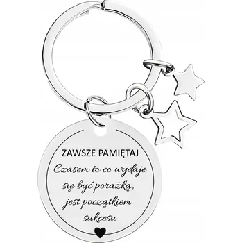 Přívěsek Přívěsek Na Klíče s gravírováním kulatý přívěsek chirurgická ocel BLINGART