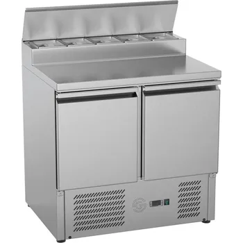 STALGAST Dvoudveřový chladicí stůl s nástavcem, 240 l, 900x700x1000 mm | STALGAST, 832328