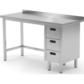 Jídelní stůl TECHNICA Nástěnný stůl se třemi zásuvkami vpravo 1100x600x850 mm | TECHNICA, 1243P1160