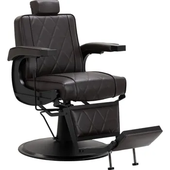 Kadeřnické křeslo Barber křeslo Simply Strong - hnědo, černé