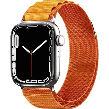 Řemínek na hodinky Techsuit - Řemínek na hodinky (W037) pro ŽENY - Apple Watch 1/2/3/4/5/6/7/8/9/10/11/SE/SE 2/SE 3 (38/40/41/42 mm) - oranžový