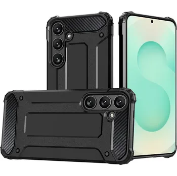Pouzdro na mobilní telefon Techsuit - Hybridní brnění - Samsung Galaxy S25 - černé