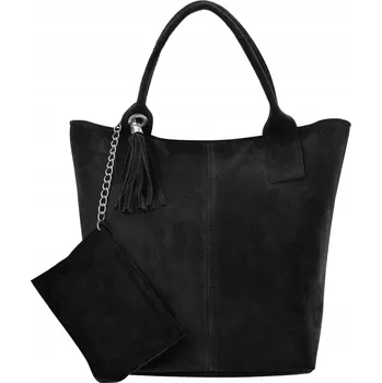 Kabelka Vera Pelle kabelka z pravé kůže černá