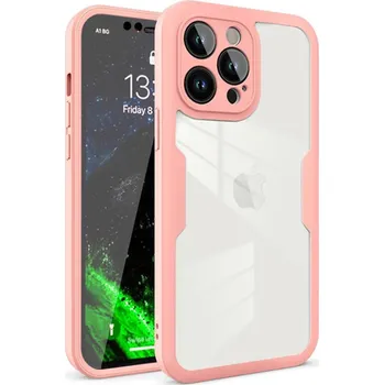 Pouzdro na mobilní telefon Techsuit - ColorVerse 360 Series + Screen Protector - iPhone 12 Pro - růžová