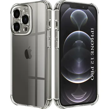 Pouzdro na mobilní telefon Techsuit - nárazuvzdorný čirý silikon - iPhone 12 Pro - čirý