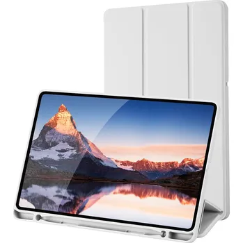 Techsuit - Flex Trifold (s držákem na tužku) - Samsung Galaxy Tab S6 Lite (2020/2022/2024) - šedý