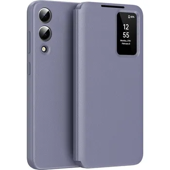 Pouzdro na mobilní telefon Flipové pouzdro Techsuit SmartView pro Samsung Galaxy S25 Edge - Fialové