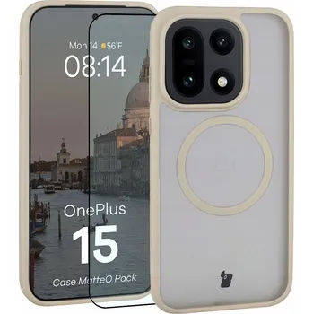 Pouzdro na mobilní telefon Zadní Kryt Bizon pro OnePlus 15 béžový