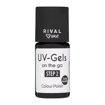Přípravek na nehty RIVAL Loves Me Lak na nehty UV gel 01 snow white 8 ml