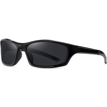 cyklistické brýle Techsuit - Brýle na kolo (24101) - pro cyklistiku a sportovní outdoorové aktivity, polarizované, unisex - černé