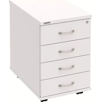 Zásuvkový kontejner Kancelářský kontejner K 34 C P - BÍLÁ , BÍLÁ