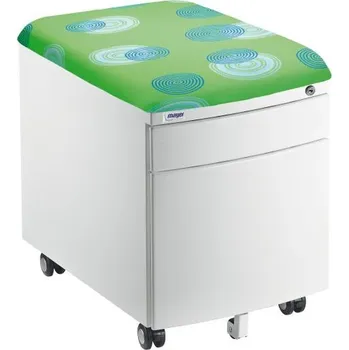 Zásuvkový kontejner Pojízdný kontejner se zámkem - korpus Bílá 32W8, potahová skupina 26 - 26 093