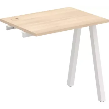 Psací stůl Stůl pracovní k řetězení úzký UE A 800 R - AKÁT , BÍLÁ