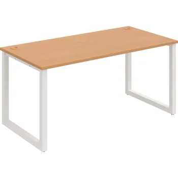 Psací stůl Kancelářský stůl US O 1600 - BUK , BÍLÁ