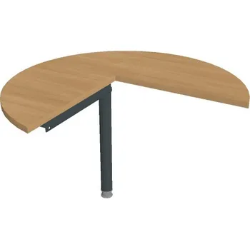 Psací stůl Stůl jednací pravý - CP 21 P - DUB , ČERNÁ Ral 9005