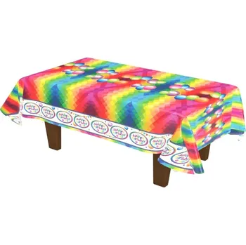 Party dekorace Plastový party ubrus Narozeniny Happy Birthday 270 x 136 cm