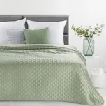 Sametový přehoz na postel SOFIA 4 ve světle zelené barvě Rozměr přehozu (šířka x délka): 220x240cm